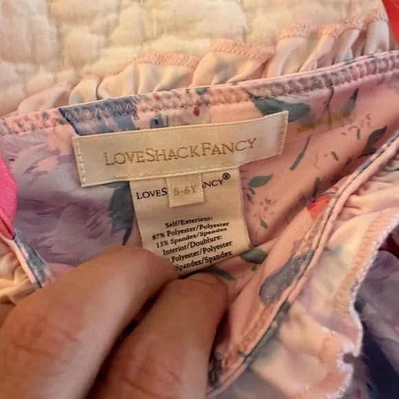 LoveShackFancy girls 7/8y bikini